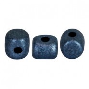Les perles par Puca® Minos kralen Metallic mat dark blue 23980/79032